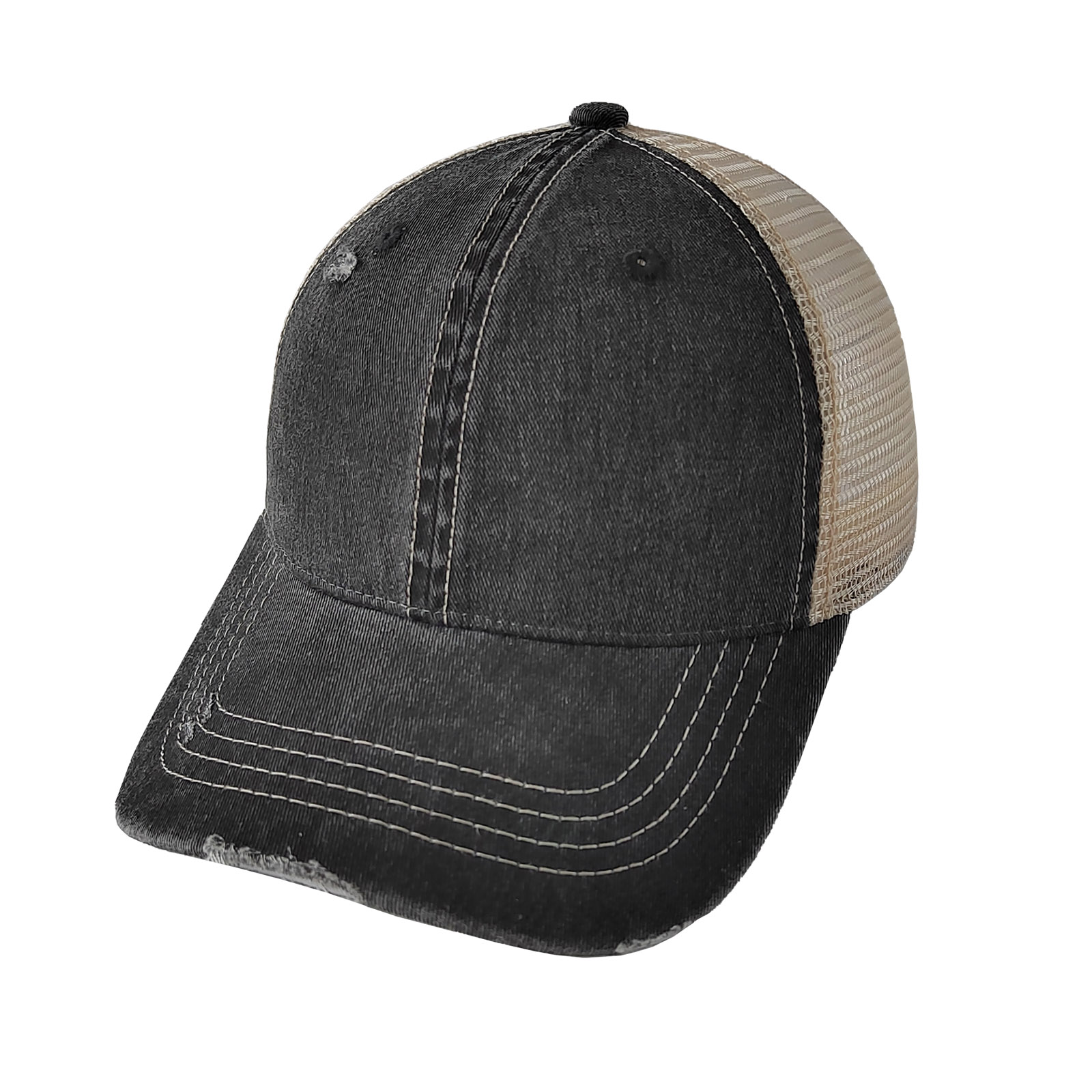 black coated cotton twill trucker.jpg