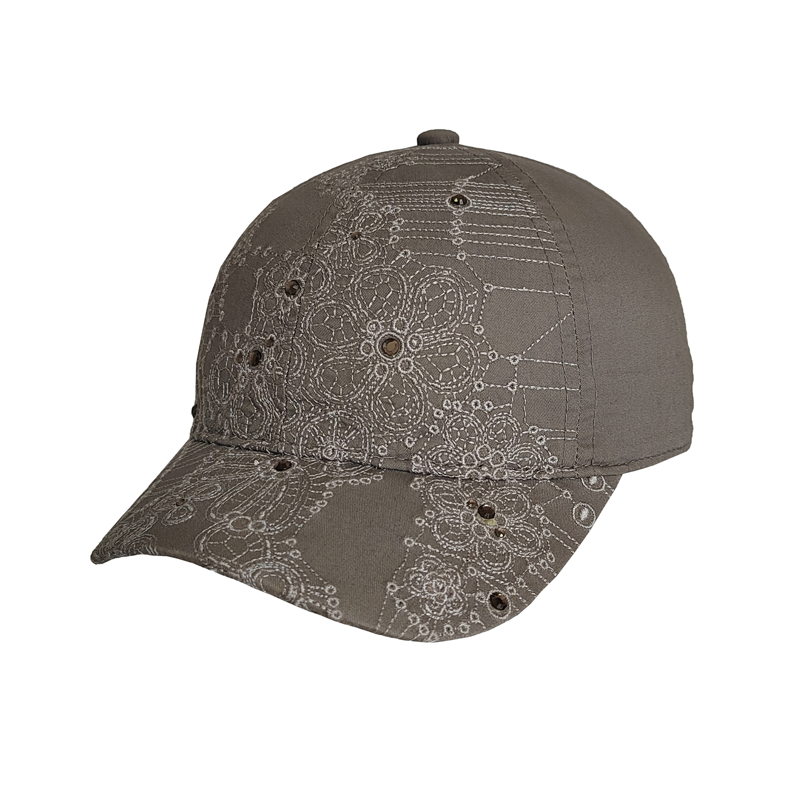 heavy embroidery with rhinestone lady baseball cap.jpg